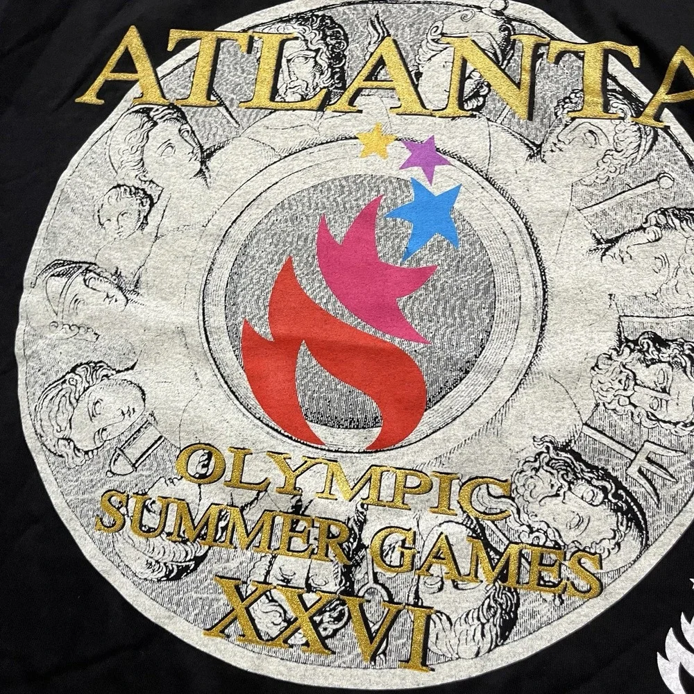 Vintage 1996 Atlanta Olympics Tshirt Large Single Stitch USA Deadstock 90s New